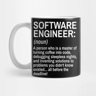 Software Engineer Funny Definition Engineer Definition / Definition of an Engineer Mug